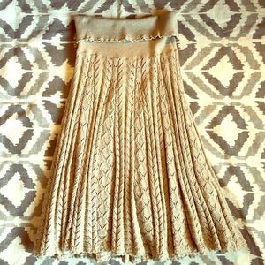 Moth crochet knit skirt